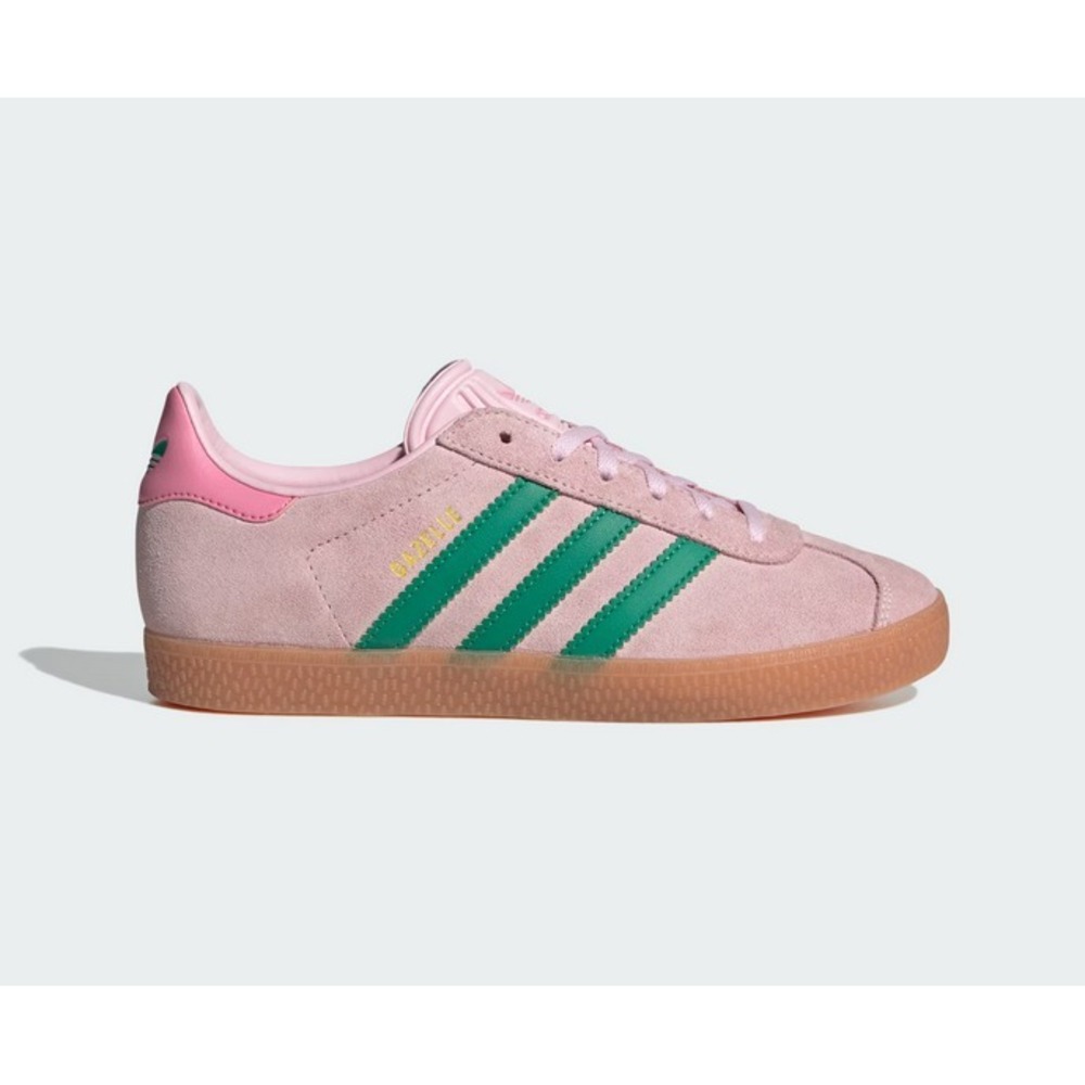 Adidas Gazelle Clear Pink Court Green GS Shoes JP7128 NEW Size 5.5 - Picture 4 of 6